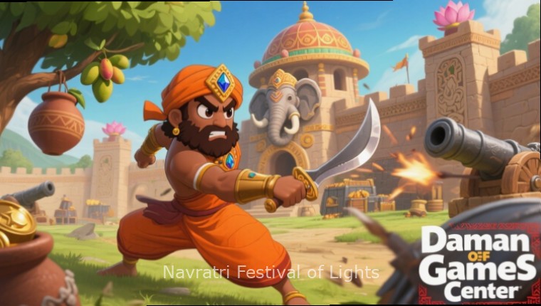 Navratri Festival of Lights - Dandiya Dance Challenges Navratri Festival of Lights gameplay showing Dandiya dance challenges